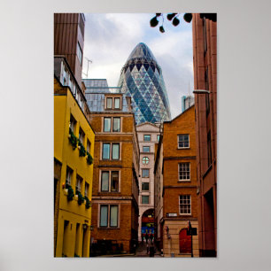 Poster 30 St Mary Ax The Gherkin Londres Angleterre