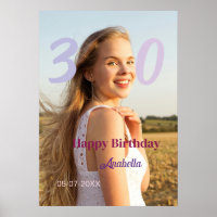 30e anniversaire ajouter nom date année VIOLET ROS