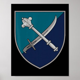 Poster 30e corps d'infanterie de marine (Ukraine) Milice