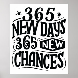 Poster 365 Nouveaux Jours 365 Nouvelles Chances