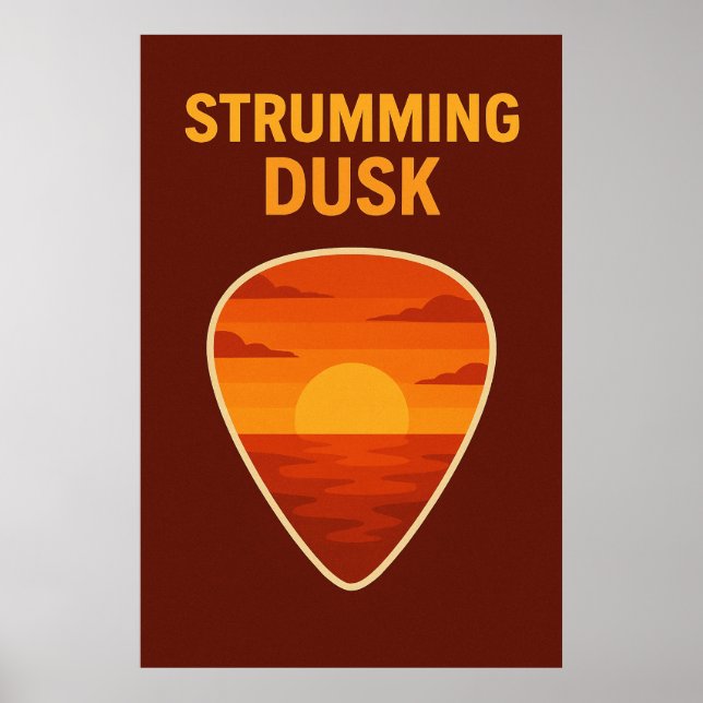 Poster 39, Strumming Dusk, Vintage Kunst (Vorne)