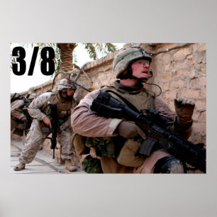 Poster 3/8 Marines en Irak
