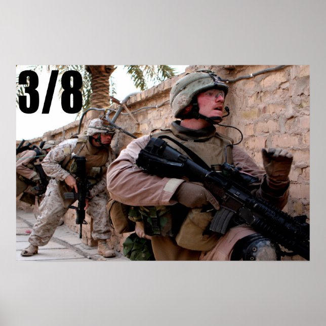 Poster 3/8 Marines en Irak (Devant)