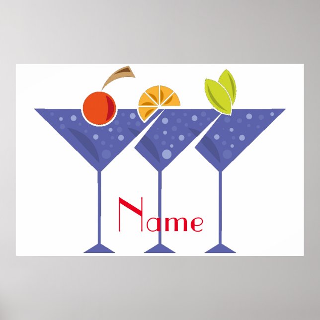 Poster 3 cocktails Martini Thunder_Cove (Devant)