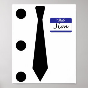 Poster 3 Hole Punch Jim Costume Easy Halloween T Shirt