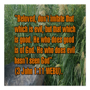 Poster 3 Jean 1:11 WEBU