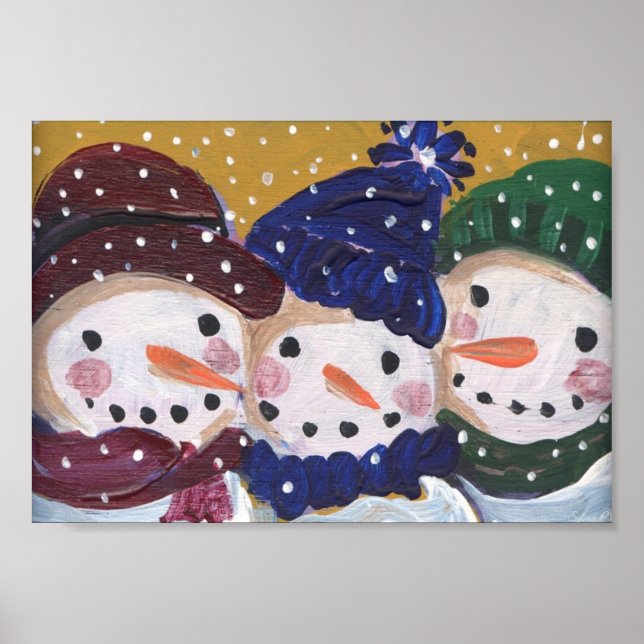 Poster 3 Jolly Snowmen (Devant)