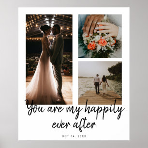 Poster 3 Photo 1er anniversaire du Mariage Citation de co