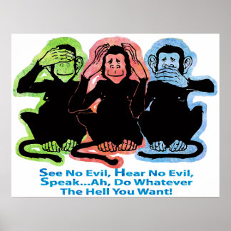 Poster 3 singes