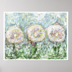 Poster 3 Soeurs Art Abstrait original