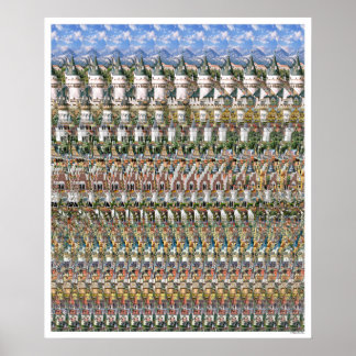 Poster 3D "Neuschwantstein Castle" de 20 po x 24 p