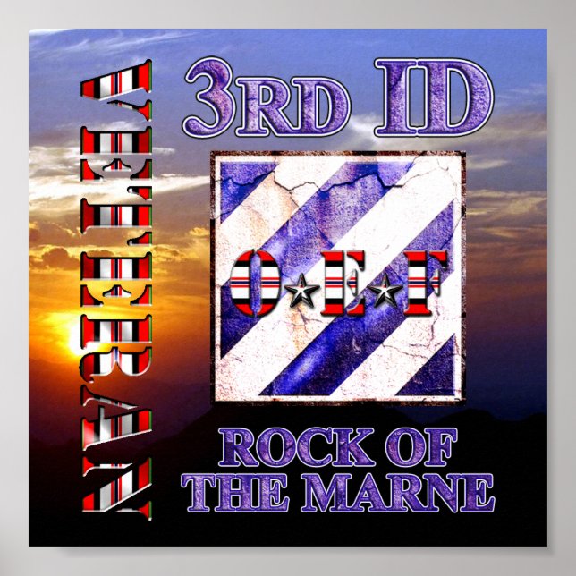 Poster 3e division d'infanterie Vétérinaire de la FEO (Devant)