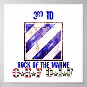 Poster 3ème ROCHE d'IDENTIFICATION De la MARNE OEF OIF
