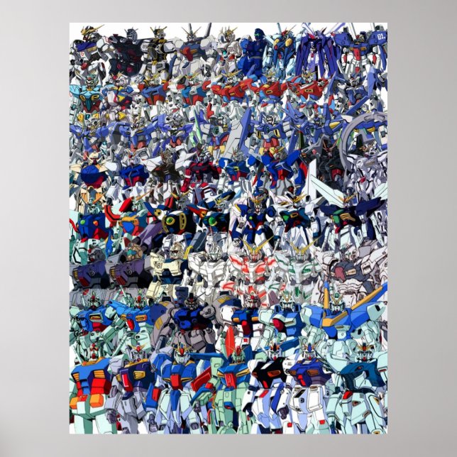 Poster 40 ans de Gundam (Devant)