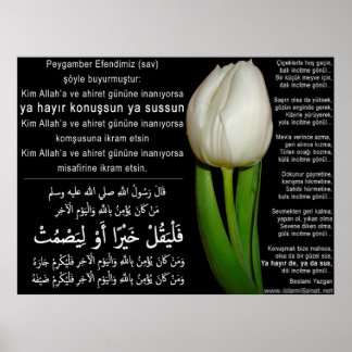 Poster 40 oeuvres d'Hadith-16e/(TR :) 40 Hadis Eserleri-1