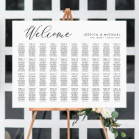40 Tables Grand Welcome Seating Chart Plan