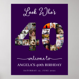 Poster 40e anniversaire Photo Montage Event