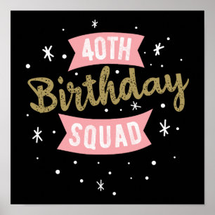 Poster 40e Escouade d'anniversaire