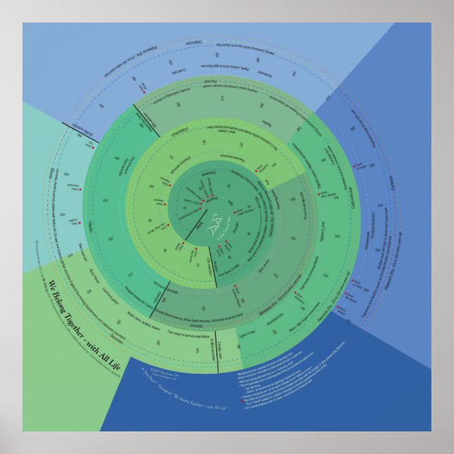 Poster 40x40 Nous appartenons à toute vie (Devant)