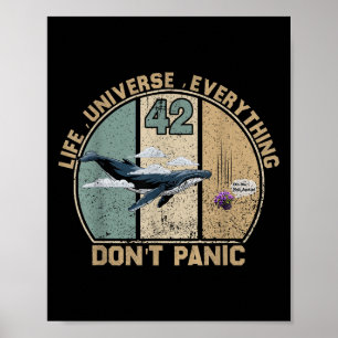 Poster 42 Réponse à la vie l'univers et tout Ne