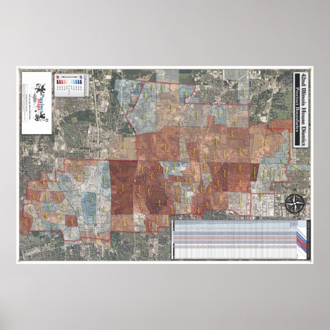 Poster 42e Illinois House District - 2008 Général (Devant)