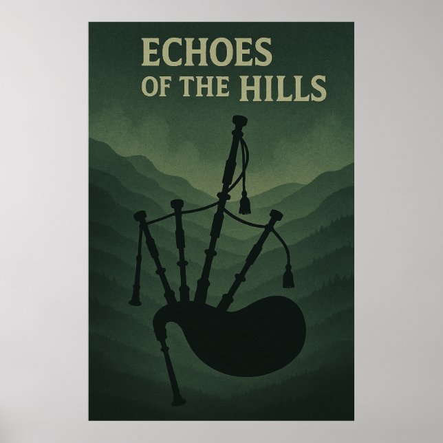 Poster 43, Echoes of the Hills, Vintage Kunst (Vorne)