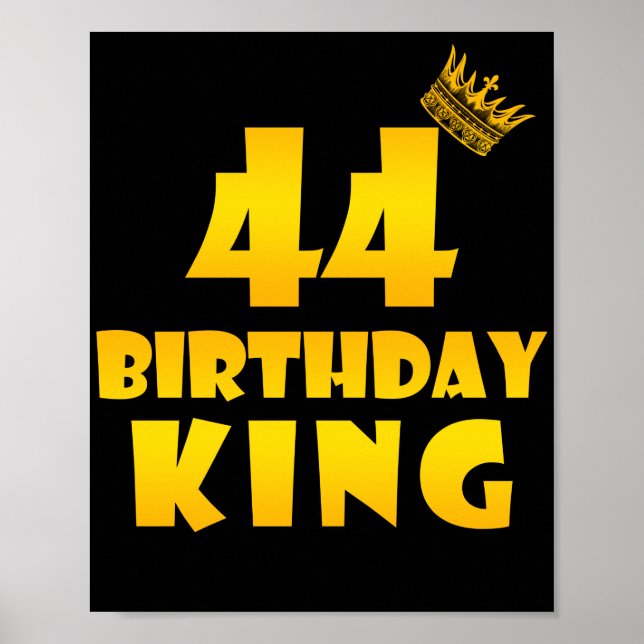 Poster 44e anniversaire Cadeau pour 44 ans Anniversaire R (Devant)