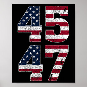 Poster 45 47 We The People 2024 Se Trouve Avec Le Drapeau