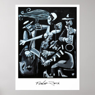 Poster 45,72x60,96cm: Jazz von Flavio Rossi