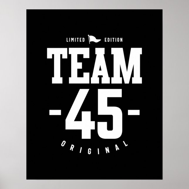 Poster 45 ans - 45e anniversaire drôle cadeau (Devant)