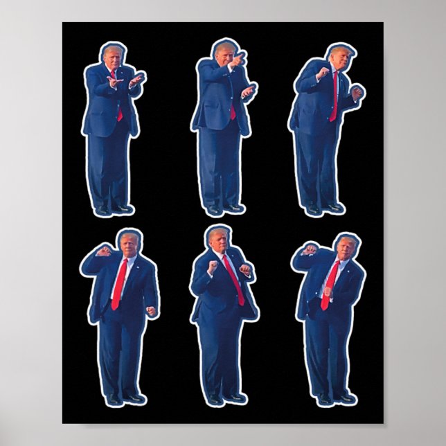 Poster 45 Danse Donald Trump 47e Président Trump 1 (Devant)