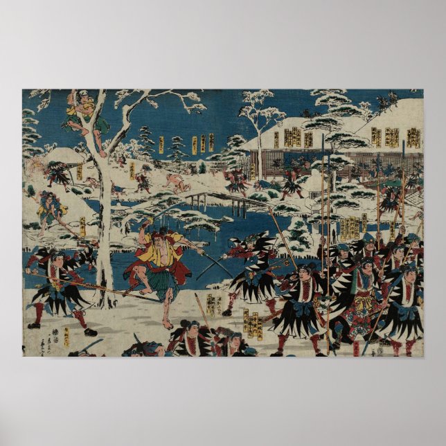 Poster 47 RONIN Utagawa Hiroshige II (Devant)