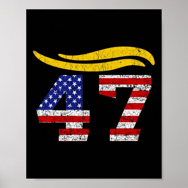 Poster 47 Trump Hair Vintage (Devant)
