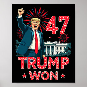 Poster 47e jour d'investiture du président Donald Trump 2