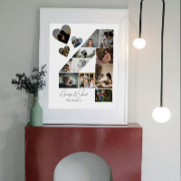 4 ans Ensemble Photo Collage Anniversaire Mariage