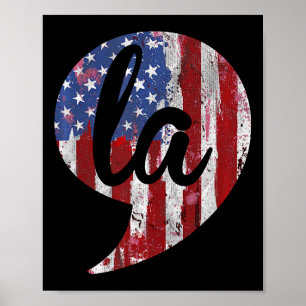 Poster + 4 Cat Comma La Kamala Harris 2024