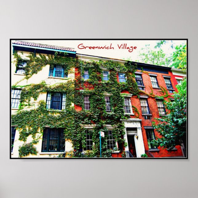 Poster 4 - Greenwich Village, New York (Devant)