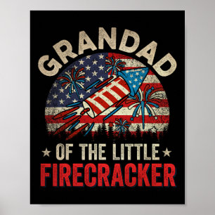 Poster 4 juillet Anniversaire Grand De La Petite Firecra