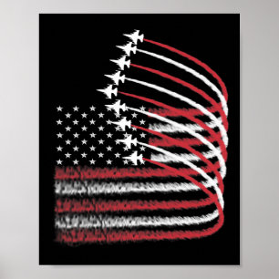 Poster 4 juillet Drapeau Américain Patriotique Usa Pour M