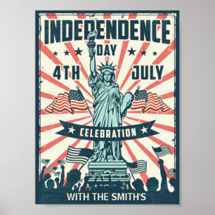 Poster 4 juillet fête de l'Indépendance