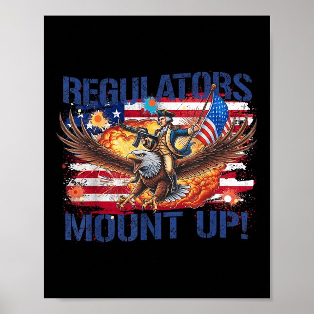 Poster 4 juillet Funky Independence Regulators Patrioti (Devant)