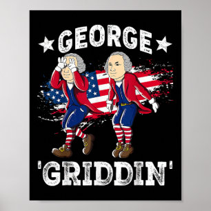 Poster 4 juillet George Washington Griddy George Griddi