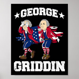 Poster 4 juillet George Washington Griddy George Griddi