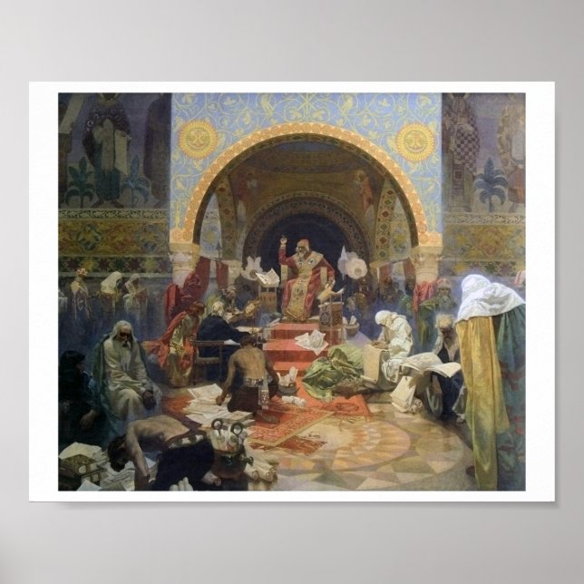 Poster #4 Le tsar Siméon bulgare, Mucha (Devant)
