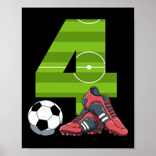 Poster 4 Soccer Anniversaire Premier Anniversaire Footll