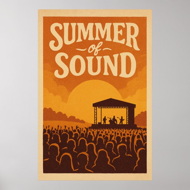 Poster 4, Summer of Sound, Vintag (Vorne)