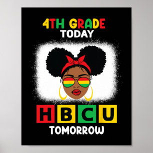Poster 4e année aujourd'hui Hbcu demain historiquement no