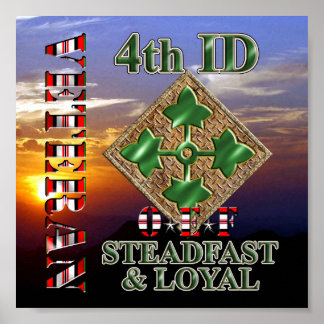Poster 4e division d'infanterie Vétérinaire de la Force o