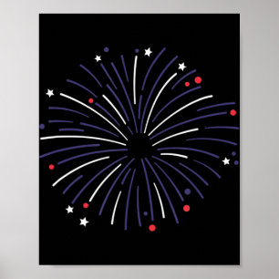 Poster 4e Jour du Mémorial Fireworks