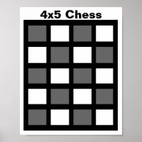 4x5 - Grille TAG d'échecs (aimants frigo 1-1/4")